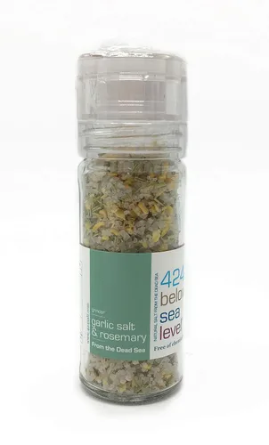 Miniatura 9 de Colección Gourmet Salt del Mar Muerto, sal Kosher con chile picante, todo natural, sin OMG, sal marina sin gluten, regalo de cocina premium