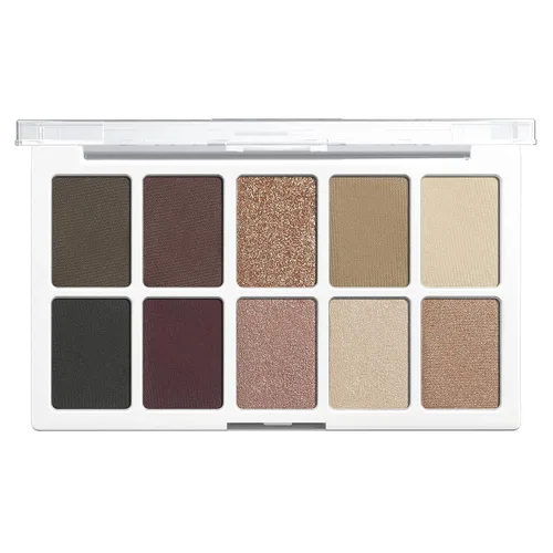 Miniatura 3 de wet n wild Paleta de maquillaje de sombra de ojos Color Icon de 10 colores, Marrón Despertando Desnudo, De larga duración, Brillante, Metálico