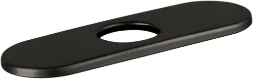 Miniatura 6 de hansgrohe Placa base para grifos contemporáneos de un solo agujero, placa base moderna de 6 pulgadas para grifo de bañera en cromo, 06490000, 1.375