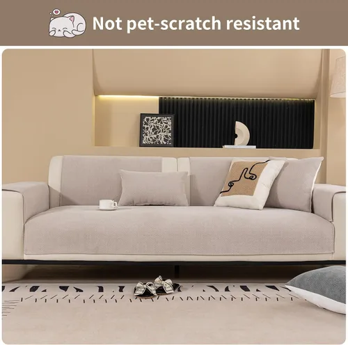 Miniatura 7 de Fundas de felpilla para sofá modular, fundas de sofá en espiga lavables para perros, divertidas fundas de sofá mullidas para sofá, protector