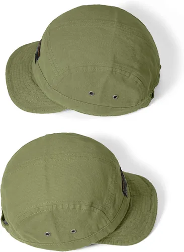 Miniatura 6 de Croogo Gorra de béisbol de ala corta de 5 paneles, gorras de camionero suaves, gorras de cadete de billetes cortos, gorras casuales de árbitro