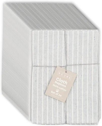 Miniatura 7 de MEEMA Servilletas de tela Servilletas de tela de algodón lavables hechas de materiales reciclados Juego de regalo de mesa de cocina 19.5 x