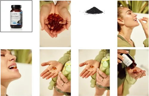 Miniatura 3 de Zatik Naturals - Aceite de semilla de comino negro y extracto supercrítico, prensado en frío, sin refinar, sin gluten, vegano, 90 cápsulas blandas