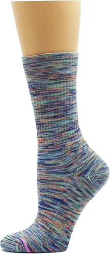 Miniatura 3 de Dr. Motion Calcetines de compresión para mujer con cojín mejorado y soporte de arco transpirable, 4 pares
