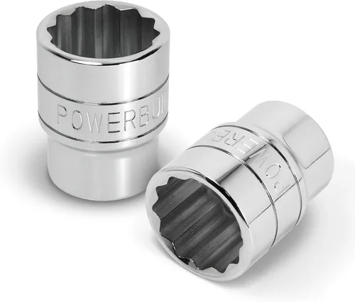 Miniatura 7 de Powerbuilt Enchufe de 3/4 de pulgada de 2.165 in, 12 puntos, diseño hexagonal de agarre fuerte de pared fina, marcas de tamaño - 643242