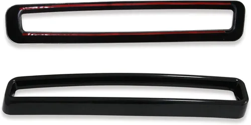 Miniatura 2 de MSCRP Insertos de rejilla delantera ABS para Dodge Challenger 2015-2020 (negro)