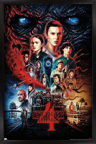 Miniatura 8 de Trends International Netflix Stranger Things: Season 4 - Póster de pared de una hoja, 14.725 x 22.375 pulgadas, versión enmarcada de madera