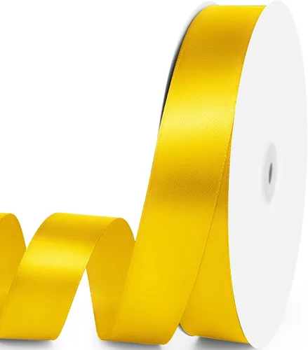 Miniatura 146 de Cinta de satén de 5/8" x 100 yardas - Cinta de seda naranja otoñal con carrete - Ideal para envolver regalos, ramos florales, manualidades