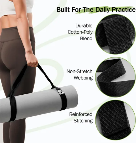 Miniatura 3 de Slim Panda Yoga Mat Straps for Carrying, Adjustable Yoga Mat Carrier Sling Fits All Mats(Mat Not Included)