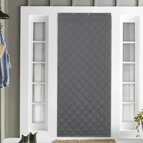 Miniatura 26 de NICETOWN Cortina de puerta con aislamiento térmico, opaca, ahorro de energía, con 3 formas de colgar, material grueso, fácil de instalar, mantiene