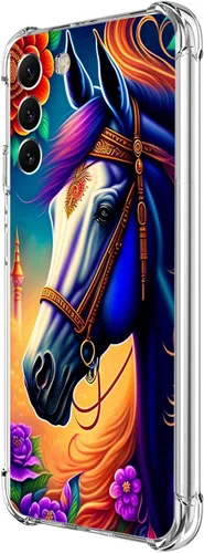 Miniatura 47 de Funda para Galaxy S23, diseño de mariposas azules, rosas, protección contra caídas, a prueba de golpes, de cuerpo completo, resistente a