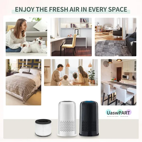 Miniatura 7 de AP-T10FL - Filtro de repuesto compatible con HoMedics Air Pu-rifier de repuesto para AP-T10-WT AP-T10-BK TotalClean serie torre 4 en 1 con filtros