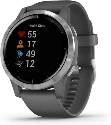 Reloj inteligente Garmin 010-02174-01 vivoactive 4 con GPS, características de música, monitoreo de energía corporal, entrenamientos animados,
