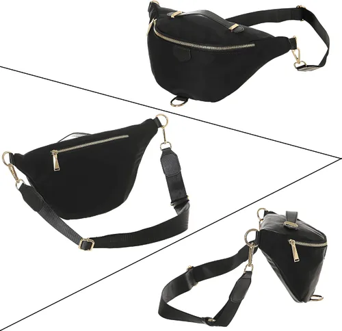 Miniatura 7 de AOCINA Riñonera para mujeres y hombres, bolsa cruzada de moda, con 5 bolsillos con cremallera para Disney, viajes, senderismo, ciclismo, correr