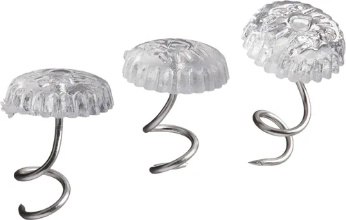 Miniatura 3 de Dritz 9070 alfileres para tapicería con cabeza transparente, 3/4 pulgadas, paquete de 30, Plástico, Transparente, 3/4 - pulgadas