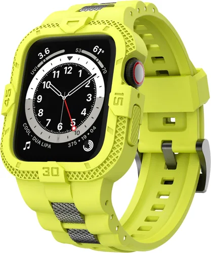 Correas compatibles con Apple Watch Band 46mm 45mm 44mm 42mm, correa deportiva para hombres con funda protectora para Watch Series 11 10 9 8 7/ SE