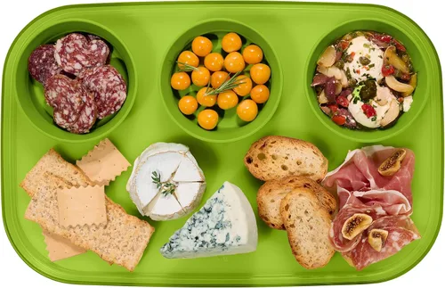 Miniatura 11 de madesmart dipware - Bandeja de 3 tazones, apilables y extraíbles para embutidos, guacomole, aperitivos, verduras, apto para lavavajillas