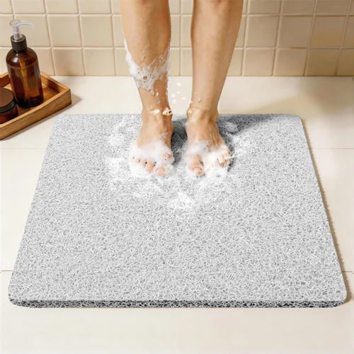 Miniatura 27 de Joyhalo Tapete de ducha antideslizante, de secado rápido, para ducha, bañera, baño, hogar, 24 x 24 pulgadas, color aguamarina