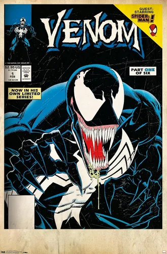 Miniatura 8 de Trends International Marvel Comics Venom - Póster de pared con cubierta protectora letal #1, 14.725 x 22.375 pulgadas, versión enmarcada de madera