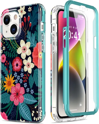 Miniatura 14 de Esdot Funda para iPhone 14 con Protector de Pantalla Integrado, Funda Resistente de Grado Militar con Diseños de Moda para Mujeres y Niñas, Funda