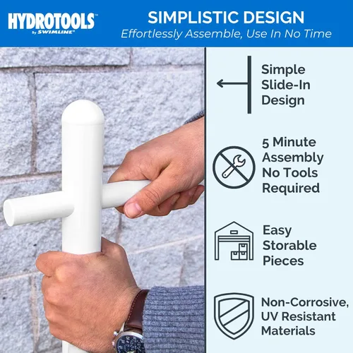 Miniatura 6 de HydroTools de Swimline perchero para toallas para el costado de la alberca