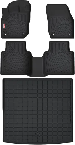 Miniatura 17 de Alfombrillas para Toyota Highlander 7 asientos 2014-2019, accesorios de protección para todo tipo de clima, juego completo de forros personalizados