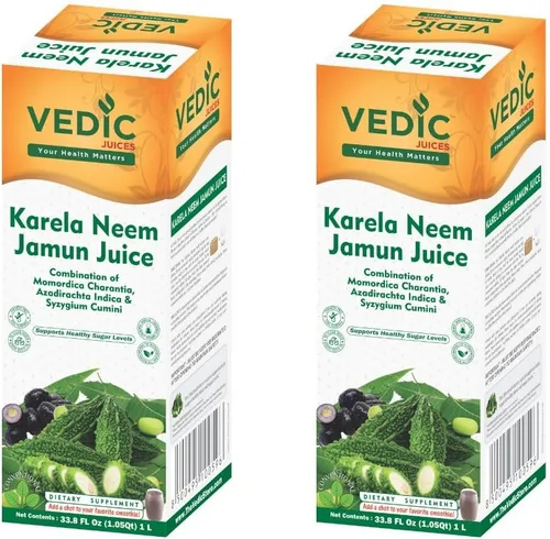 Miniatura 5 de Vedic Karela Jamun Juice - Jugo natural para apoyo inmunológico, 33.8 onzas, ideal para uso diario (33.8 fl oz)