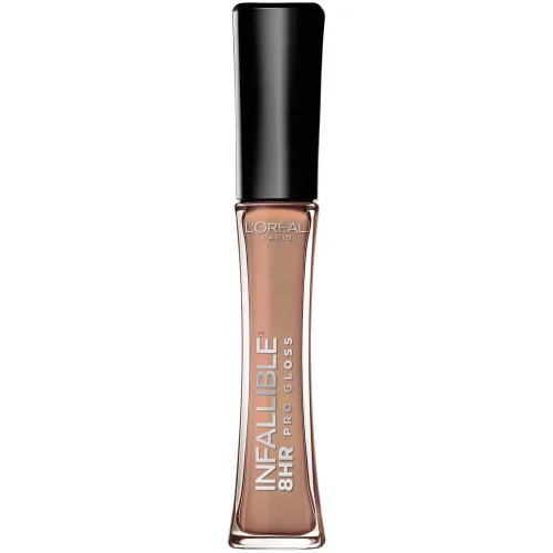 Miniatura 21 de L'Oreal Paris Maquillaje Infallible Brillo labial hidratante de 8 horas, Fiery, 0.21 onzas líquidas