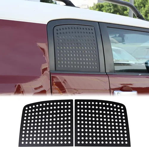 Miniatura 9 de Cubierta para ventana lateral trasera, bandera estadounidense, compatible con Toyot@a FJ Cruiser 2007-2021, 2 piezas para ventana lateral trasera