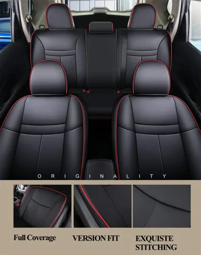Miniatura 6 de Rogue x-trail - Fundas de asiento de coche compatibles con Nissan Rouge Regular 5 plazas 2014-2022 (negro)