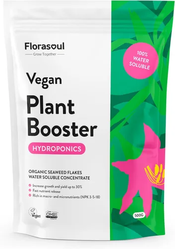 Florasoul® Fertilizante orgánico de algas marinas en polvo, nutrientes hidropónicos inodoros (1.1 libras por 100 galones), solución súper Hydro