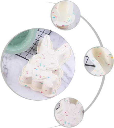 Miniatura 6 de SHOWERORO Moldes de silicona para pasteles de Pascua, diseño resistente y ligero multiusos