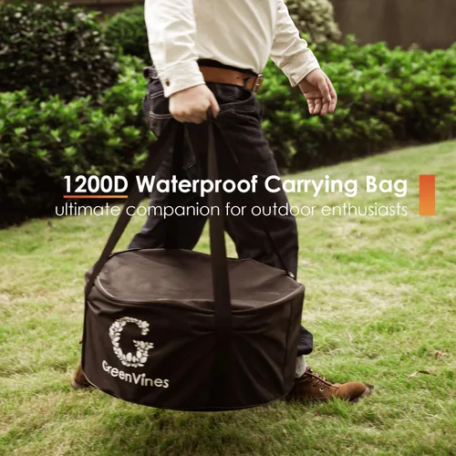 Miniatura 7 de GREENVINES Fogón sin humo 15 pulgadas Fogón de acero inoxidable Fogones portátiles para exteriores con soporte para camping Hoguera
