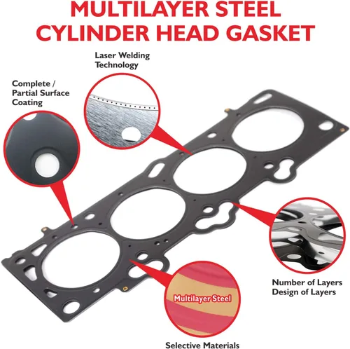 Miniatura 3 de MPLUS 9996PT Junta de culata compatible con 01-10 para Chrysler/para Dodge Volkswagen 3.8L OHV CGUA (lado derecho)
