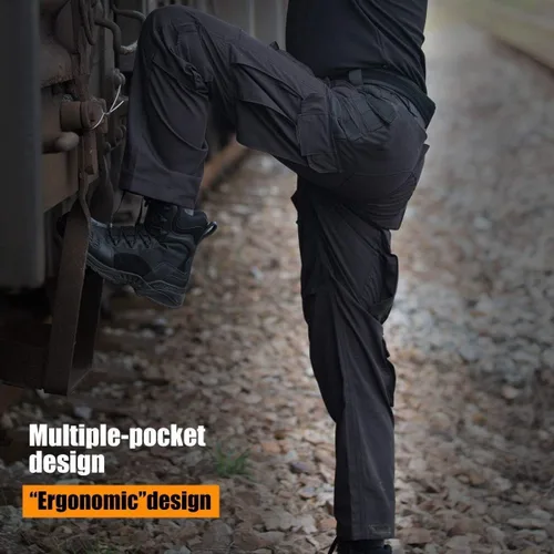 Miniatura 5 de Free Soldier - Pantalones tácticos tipo cargo para hombre para uso en exteriores