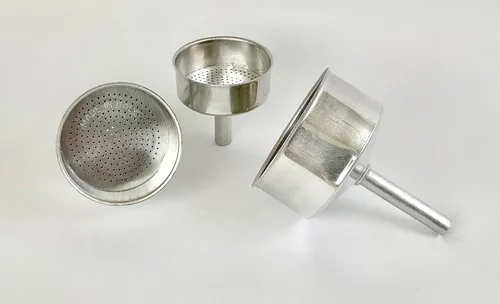 Miniatura 2 de Tredoni Embudo de aluminio - Reemplazo - Tamaño 1 taza de café expreso de aluminio Moka Pot - 1.8 in (1 taza)