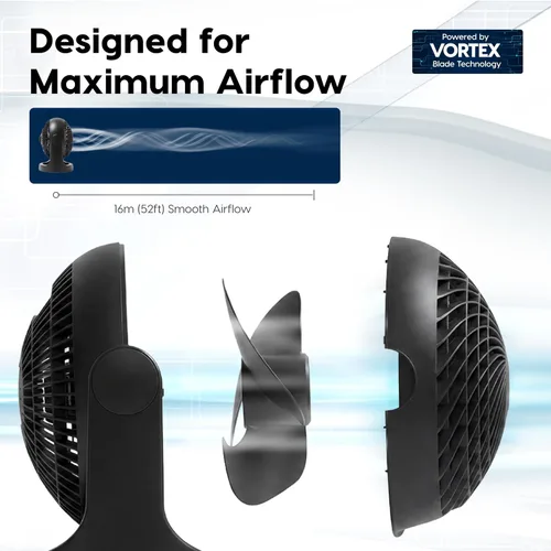 Miniatura 8 de IRIS USA, Inc. - Ventilador pequeño de circulación de aire