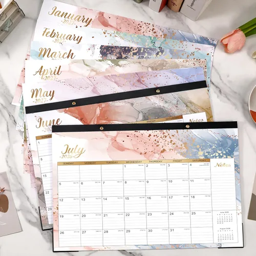 Miniatura 2 de Calendario de escritorio 2026-2027 – Calendario 2026-2027 de julio de 2026 a diciembre de 2027, 17 x 12 pulgadas, calendario de pared/escritorio