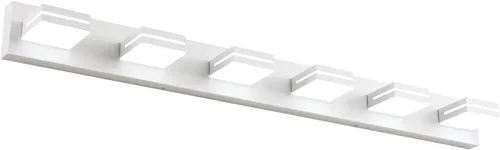 Miniatura 46 de SineRise - Lámpara LED para tocador de baño - Moderna lámpara de acrílico con acabado cromado para iluminación de pared sobre el espejo - 2 luces