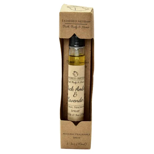 Miniatura 4 de Lathered Artisan - Sin ftalatos - Ámbar negro y lavanda - Perfume de aceite unisex a base de plantas por Lathered Artisan - Aroma natural, nutritivo