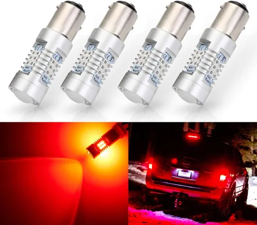 Antline Bombillas LED extremadamente brillantes 1157 1157A 2057 2357 7528 2057A BAY15D 21-SMD 2835 conjuntos de chips 1260 lúmenes, bombillas LED de