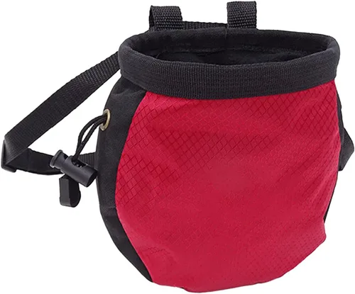 Miniatura 8 de Bolsas de tiza de escalada,Sin fugas Rock Climbing Strawstring Bag Drawstring Magnesia Sack,Equipo de equipo de escalada