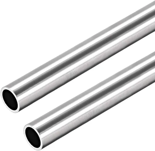 uxcell Tubo redondo de acero inoxidable 304 de 0.394 in de diámetro exterior de 0.039 in de grosor de pared de 9.843 in de longitud, tubo recto sin