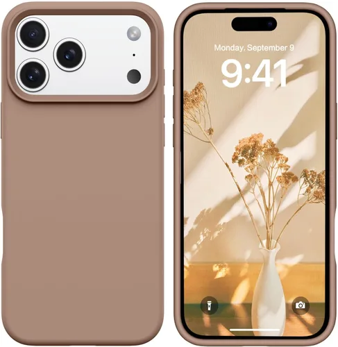 Miniatura 343 de GUAGUA Funda compatible con iPhone 17 Pro Max de 6.9 pulgadas, silicona líquida, goma de gel suave, delgada, forro de microfibra delgada