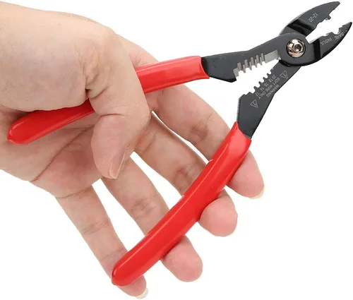 Miniatura 5 de Pelacables, 4 en 1 multipropósito 12-20 AWG electricistas alicates empalmador de alambre pelacables, herramienta profesional de crimpado de cables