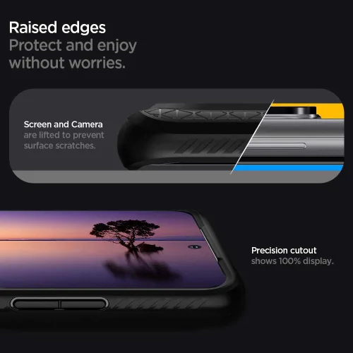 Miniatura 7 de Spigen Liquid Air Armor - Funda diseñada para Samsung Galaxy S20 Ultra/Galaxy S20 Ultra 5G (2020), color negro mate Mate negro