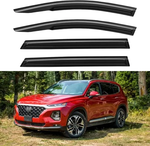 Miniatura 112 de YQAUTEC Viseras de Ventana Protectores de Lluvia para Honda Civic 2022 2023 2024 2025 2026, Deflectores de Viento de Ventilación de Ventana Fuera