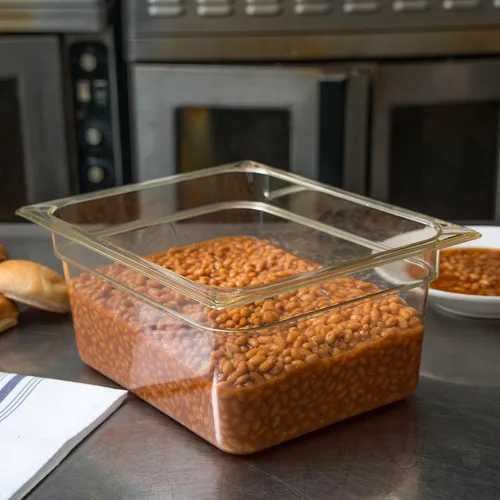 Miniatura 4 de Carlisle FoodService Products Sartén de alimentos de alta temperatura, contenedor de almacenamiento de alimentos de tamaño medio para servir