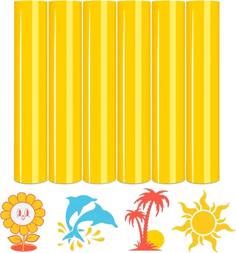 Miniatura 16 de Tintnut Vinilo de transferencia de calor de color brillante, 24 hojas de 12 x 10 pulgadas, vinilo multicolor para planchar para camisetas, bolsas