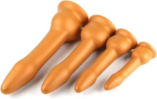 Miniatura 8 de Tapón anal de silicona líquida súper largo con ventosa fuerte, tapones anales impermeables, kit de entrenamiento anal para estimulación de masaje